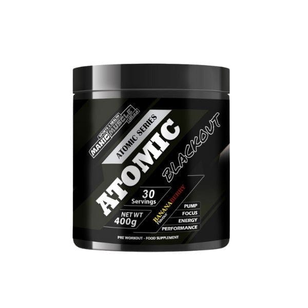 Atomic Blackout High Stim Pre - Workout 400g 30 Servings - Manic Muscle Labs