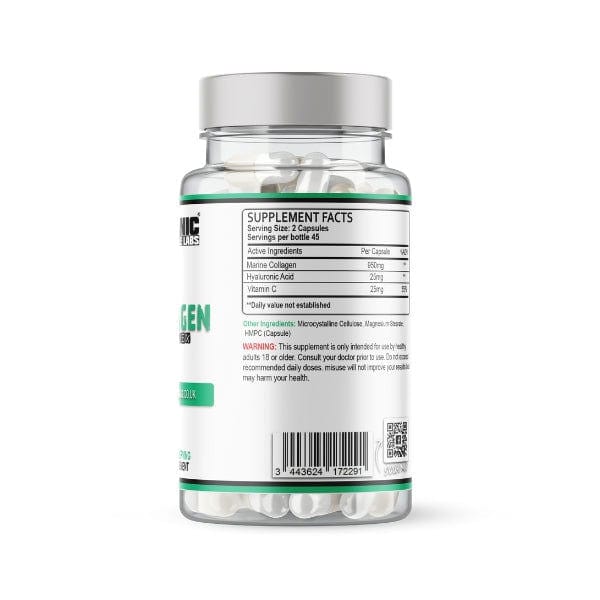 Marine Collagen Complex With Hyaluronic Acid & Vitamin C 90 Capsules - Manic Muscle Labs