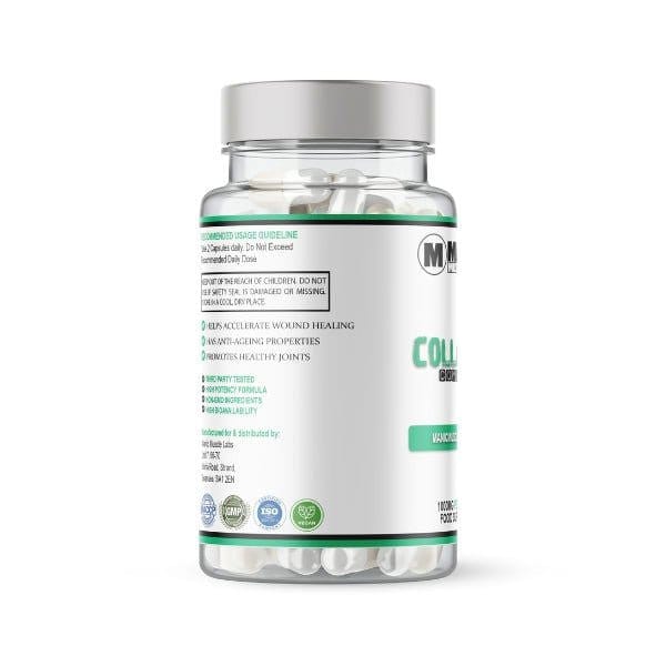 Marine Collagen Complex With Hyaluronic Acid & Vitamin C 90 Capsules - Manic Muscle Labs