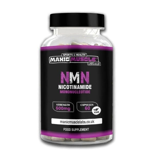 NMN NAD+ Booster 500mg 60 Capsules - Manic Muscle Labs