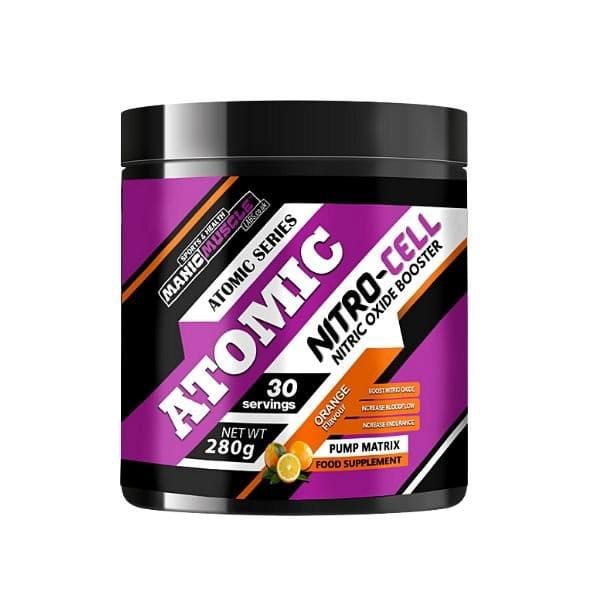 Atomic Nitro - Cell™ Non - Stim Nitric Oxide Pump Booster 240g - Manic Muscle Labs