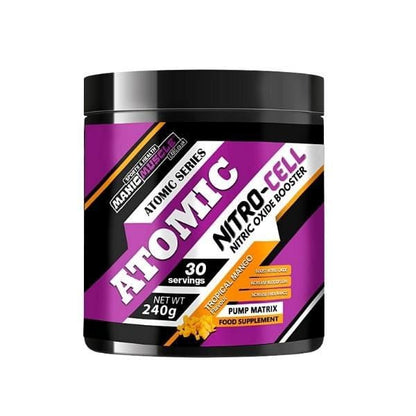 Atomic Nitro - Cell™ Non - Stim Nitric Oxide Pump Booster 240g - Manic Muscle Labs