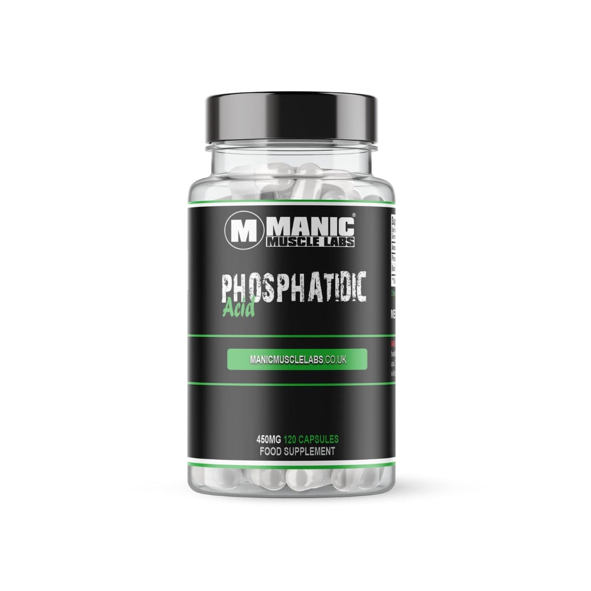 Phosphatidic Acid Natural Muscle Builder 450mg 120 Capsules - Manic Muscle Labs