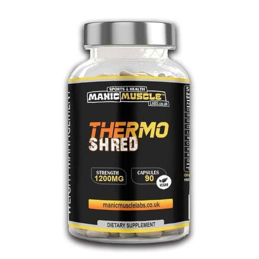 Thermo Shred Fat Burners 90 Vegan Capsules Dated April 24 - Manic Muscle Labs