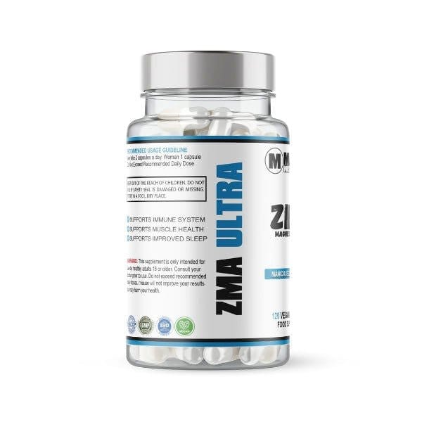 ZMA ULTRA Zinc, Magnesium & B6 120 Vegan Capsules - Manic Muscle Labs